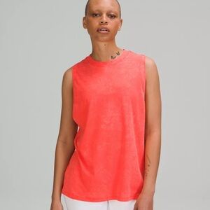 Lululemon Athletica All Yours Tank Top Cloudy Wash Flare (Coral)